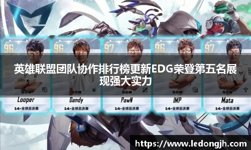英雄联盟团队协作排行榜更新EDG荣登第五名展现强大实力
